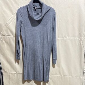 JJill Gray Cowl Neck Long Sleeve Dress Size PM
